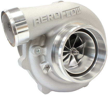 BOOSTED 6862 .83 Reverse Rotation Turbocharger 1050HP, Natural Cast Finish   External Wastegate, V-Band Inlet & Exhaust Flanges