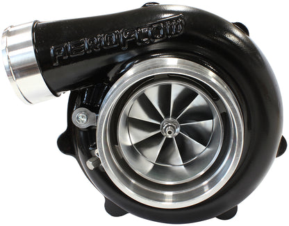 BOOSTED 6862 1.01 Reverse Rotation Turbocharger 1050HP, Hi Temp Black Finish   External Wastegate, V-Band Inlet & Exhaust Flanges