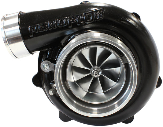 BOOSTED 6862 1.01 Reverse Rotation Turbocharger 1050HP, Hi Temp Black Finish   External Wastegate, V-Band Inlet & Exhaust Flanges