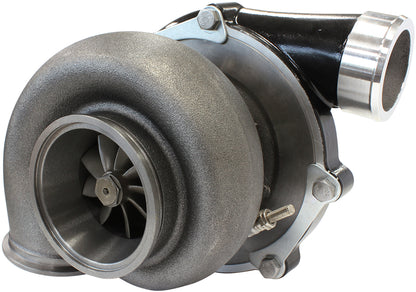 BOOSTED 6862 1.01 Reverse Rotation Turbocharger 1050HP, Hi Temp Black Finish   External Wastegate, V-Band Inlet & Exhaust Flanges