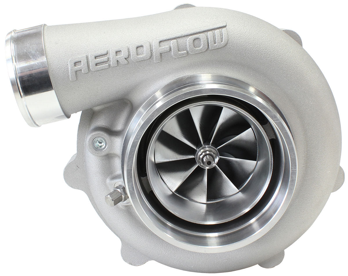 BOOSTED 6862 1.21 Reverse Rotation Turbocharger 1050HP, Natural Cast Finish   External Wastegate, V-Band Inlet & Exhaust Flanges