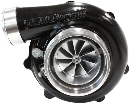 BOOSTED 6862 1.21 Reverse Rotation Turbocharger 1050HP, Hi Temp Black Finish   External Wastegate, V-Band Inlet & Exhaust Flanges