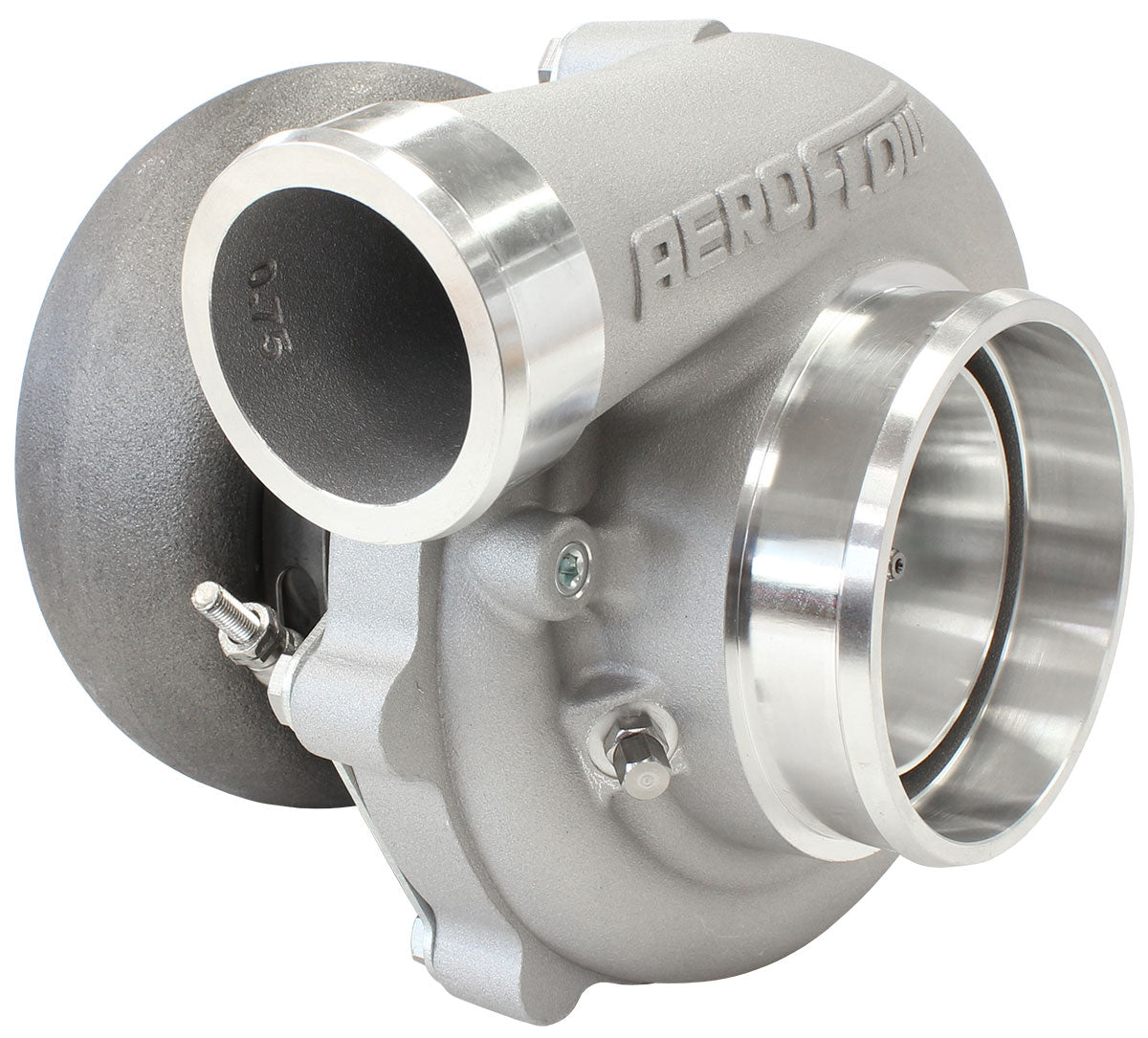 BOOSTED 6862 1.21 Reverse Rotation Turbocharger 1050HP, Natural Cast Finish   External Wastegate, V-Band Inlet & Exhaust Flanges