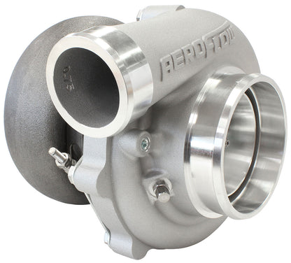 BOOSTED 6862 1.21 Reverse Rotation Turbocharger 1050HP, Natural Cast Finish   External Wastegate, V-Band Inlet & Exhaust Flanges