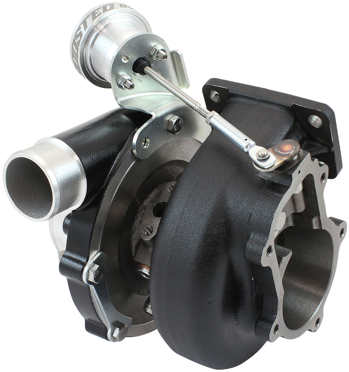 BOOSTED 6262 XR6 1.06 Turbocharger 900HP, Hi Temp Black Finish   Internal Wastegate, T3 Inlet Flange, BA-BF XR6 5-Bolt Exhaust Flange