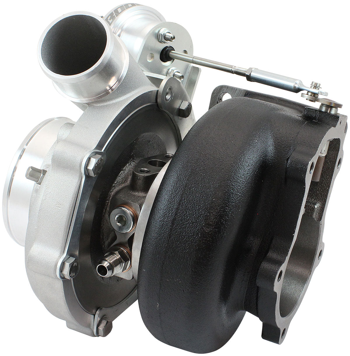 BOOSTED 6262 XR6 1.06 Turbocharger 900HP, Natural Cast Finish   Internal Wastegate, T3 Inlet Flange, BA-BF XR6 5-Bolt Exhaust Flange