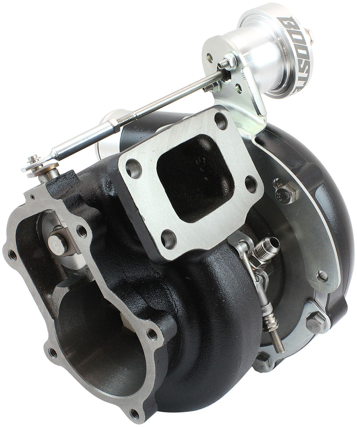 BOOSTED 6262 XR6 1.15 Turbocharger 900HP, Hi Temp Black Finish   Internal Wastegate, T3 Inlet Flange, BA-BF XR6 5-Bolt Exhaust Flange