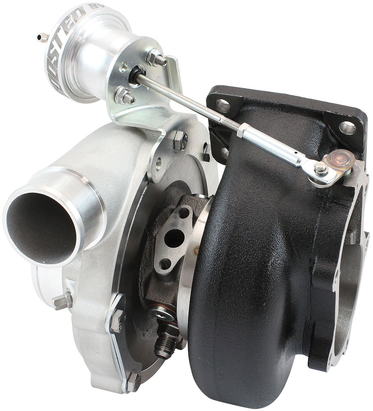 BOOSTED 6262 XR6 1.15 Turbocharger 900HP, Natural Cast Finish   Internal Wastegate, T3 Inlet Flange, BA-BF XR6 5-Bolt Exhaust Flange