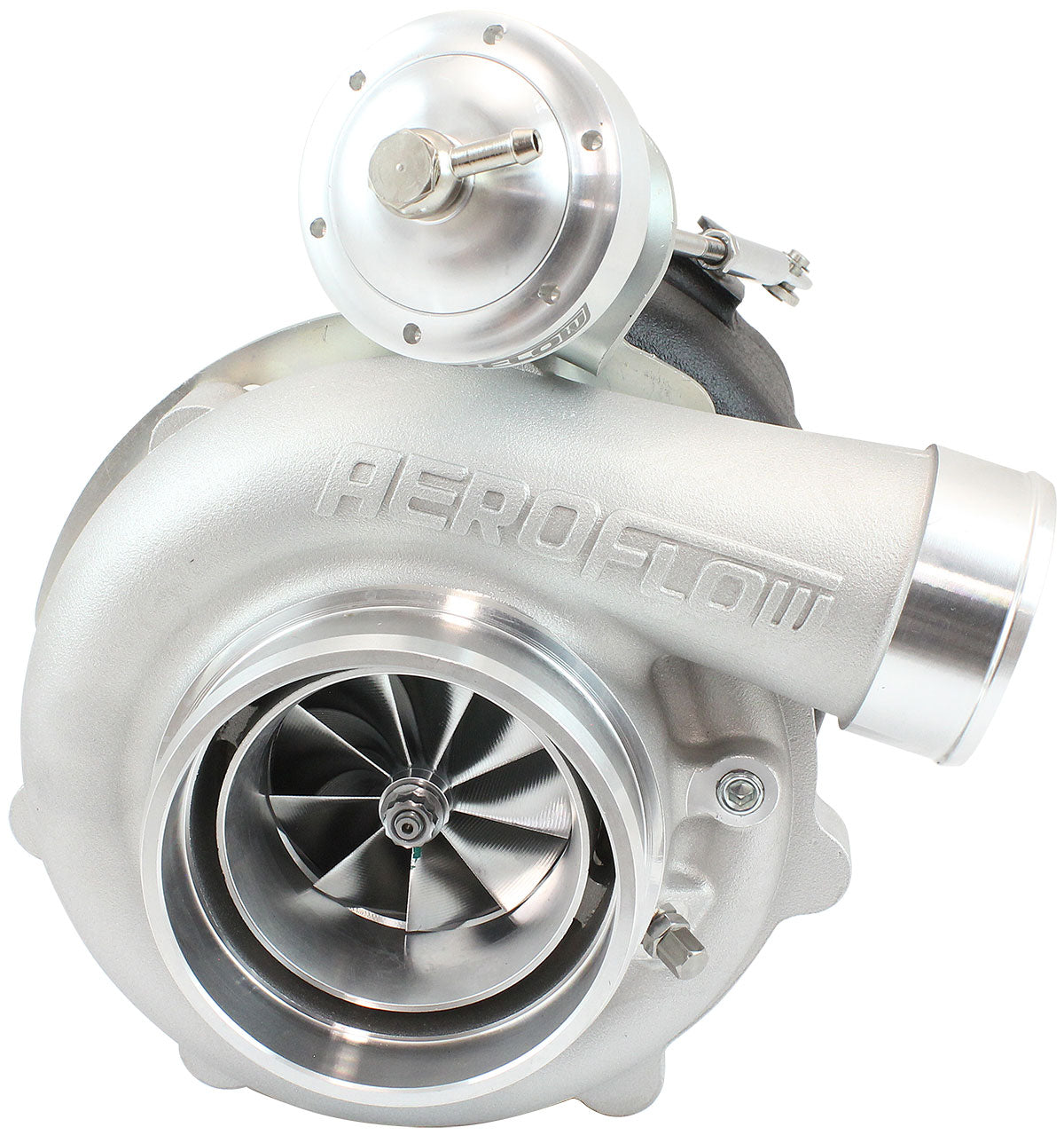 BOOSTED 6862 XR6 1.15 Turbocharger 1050HP, Natural Cast Finish   Internal Wastegate, T3 Inlet Flange, BA-BF XR6 5-Bolt Exhaust Flange