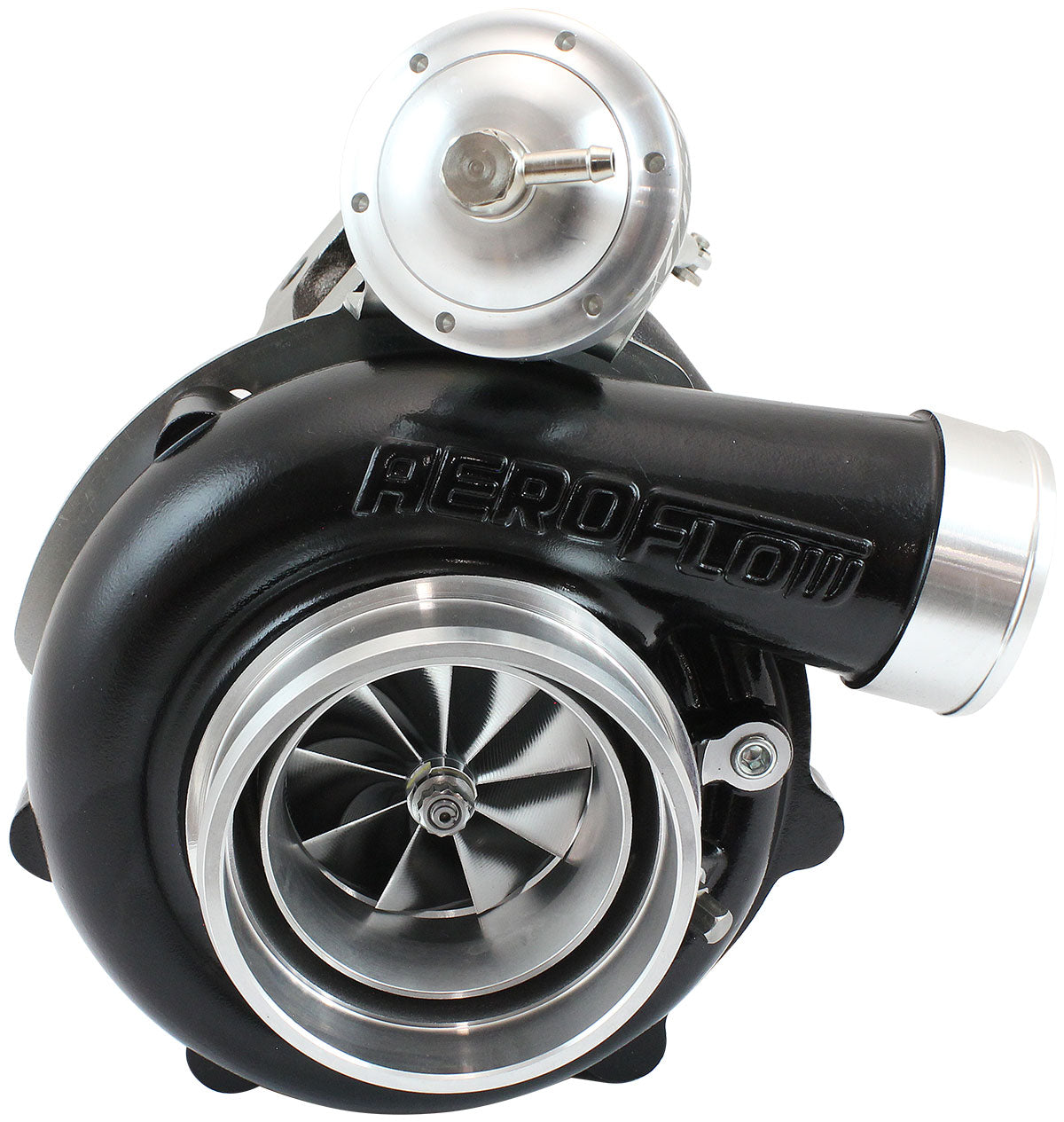 BOOSTED 6862 XR6 1.15 Turbocharger 1050HP, Hi Temp Black Finish   Internal Wastegate, T3 Inlet Flange, BA-BF XR6 5-Bolt Exhaust Flange