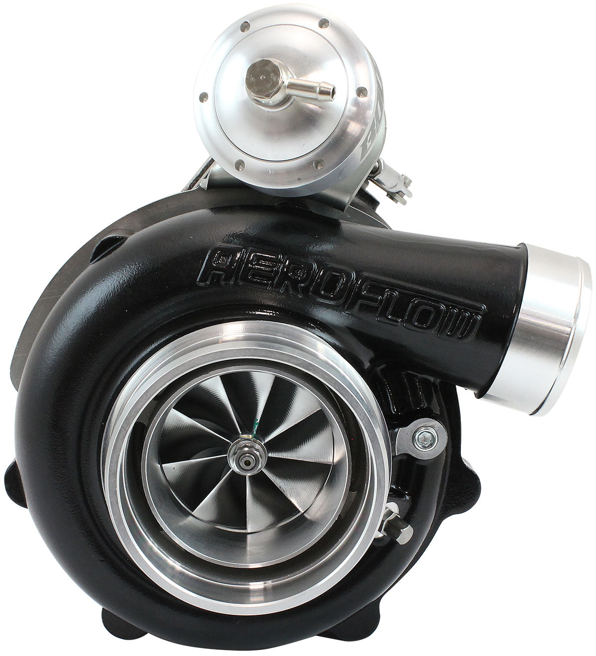 BOOSTED 6862 XR6 1.06 Turbocharger 1050HP, Hi Temp Black Finish   Internal Wastegate, T3 Inlet Flange, BA-BF XR6 5-Bolt Exhaust Flange