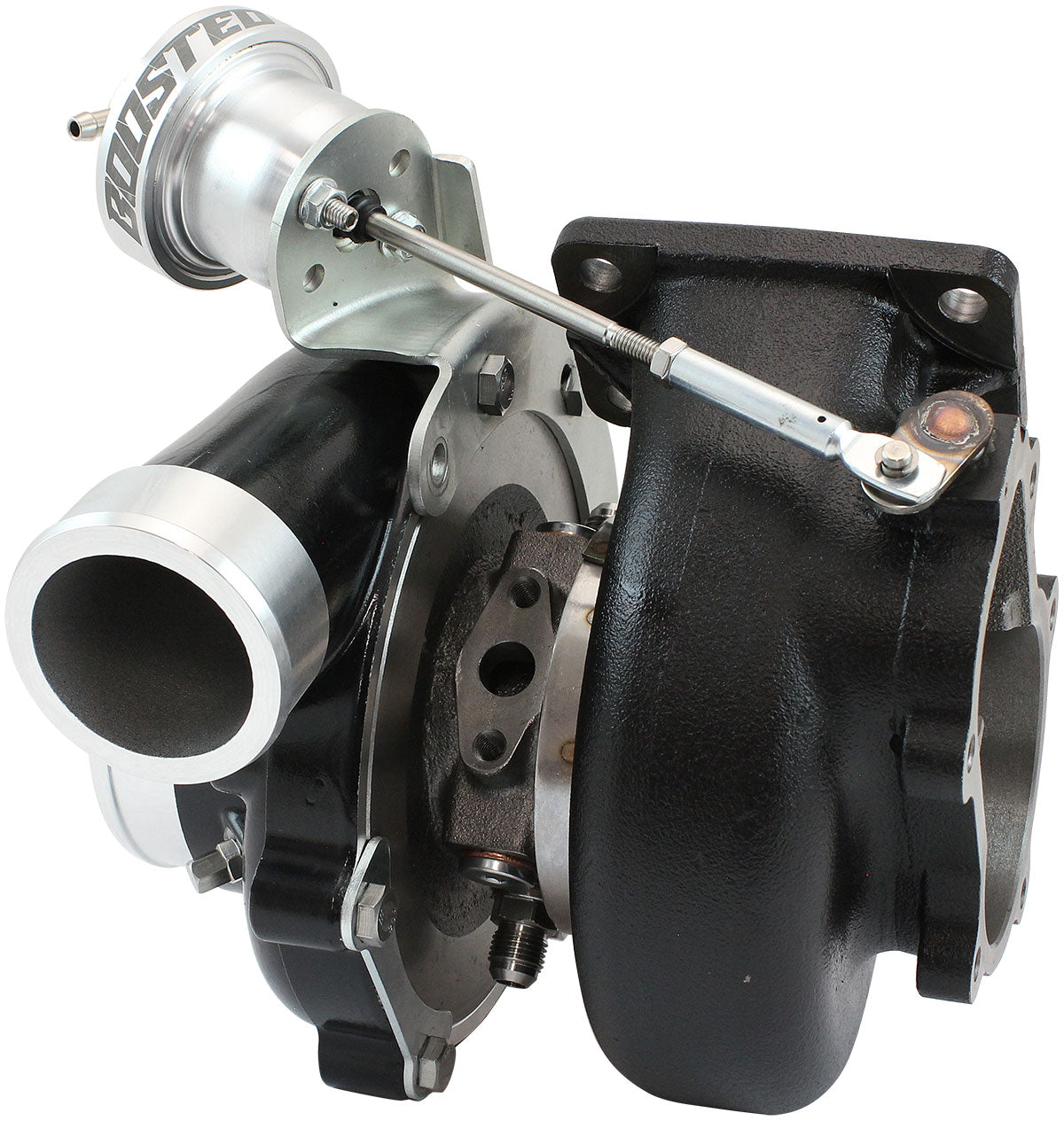 BOOSTED 6862 XR6 1.06 Turbocharger 1050HP, Hi Temp Black Finish   Internal Wastegate, T3 Inlet Flange, BA-BF XR6 5-Bolt Exhaust Flange