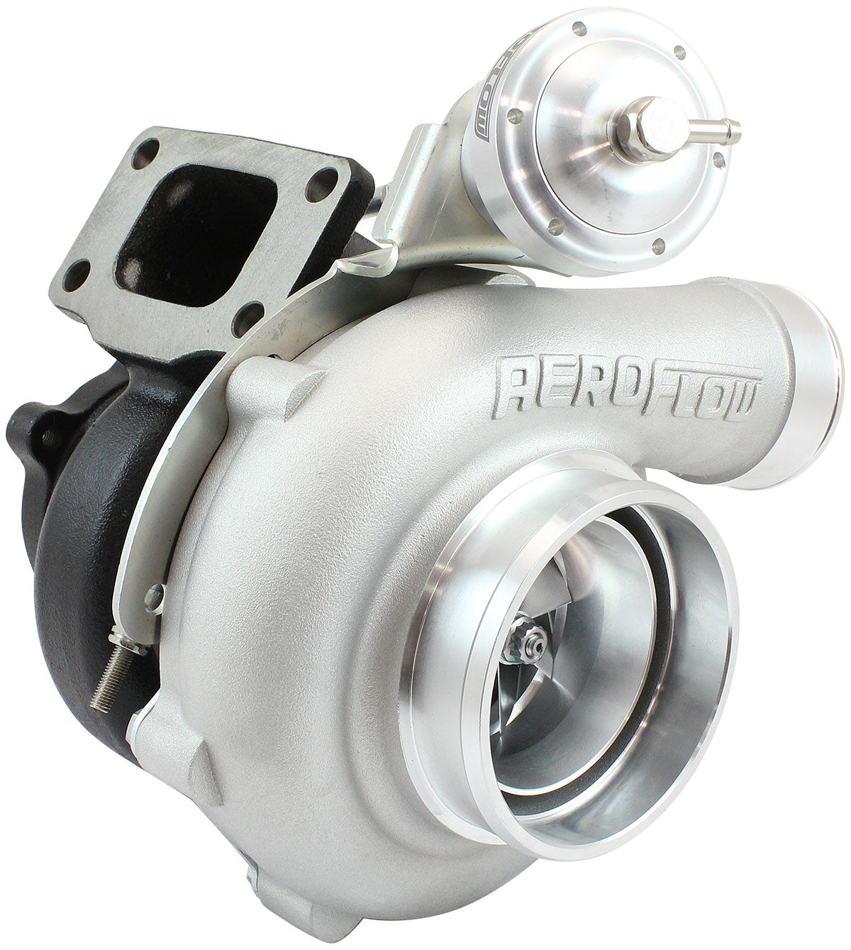 BOOSTED 6862 XR6 1.06 Turbocharger 1050HP, Natural Cast Finish   Internal Wastegate, T3 Inlet Flange, BA-BF XR6 5-Bolt Exhaust Flange