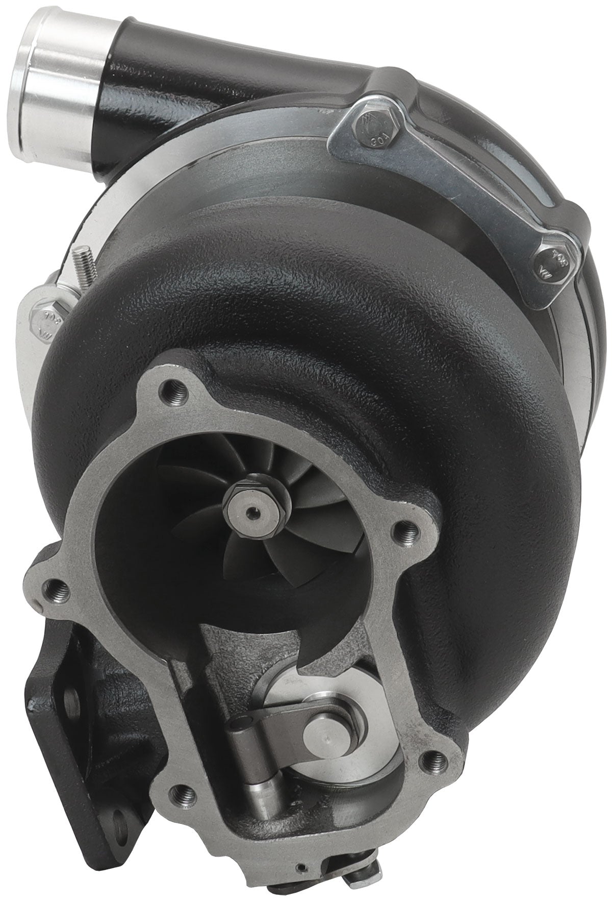 BOOSTED 6262 XR6 1.15 Turbocharger 900HP, Hi Temp Black Finish   Internal Wastegate, T3 Inlet Flange, FG XR6 5-Bolt Exhaust Flange