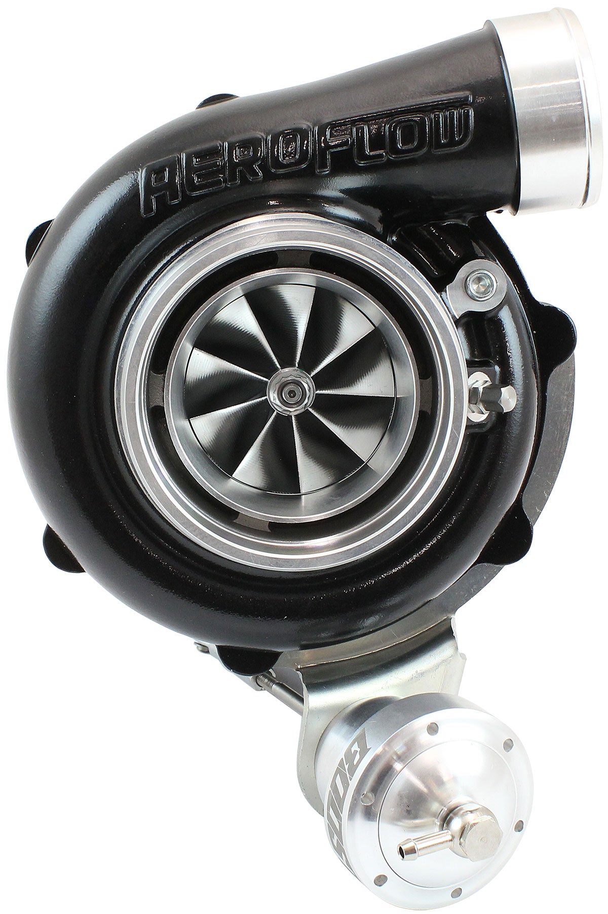 BOOSTED 6862 XR6 1.15 Turbocharger 1050HP, Hi Temp Black Finish   Internal Wastegate, T3 Inlet Flange, FG XR6 5-Bolt Exhaust Flange
