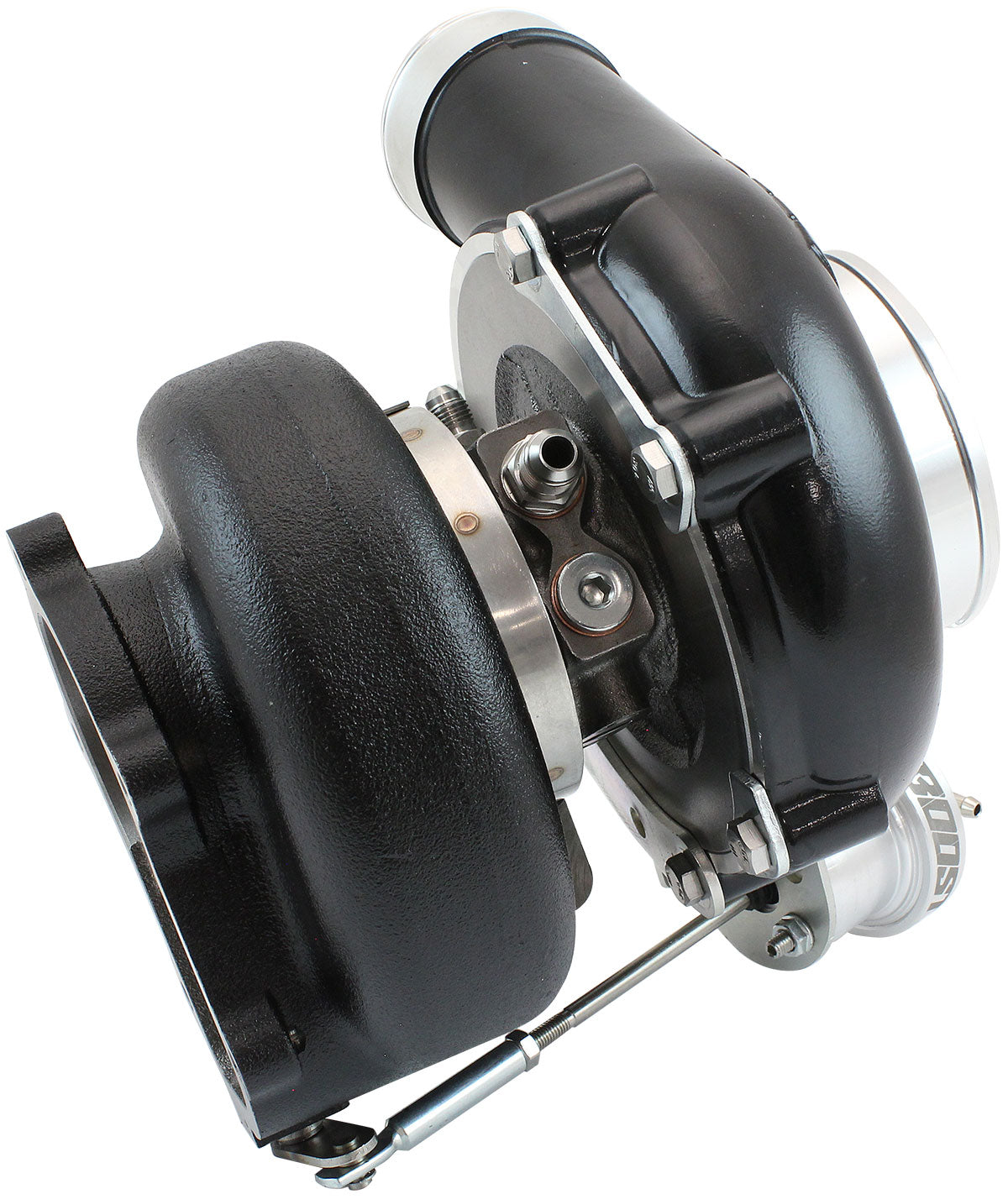 BOOSTED 6862 XR6 1.15 Turbocharger 1050HP, Hi Temp Black Finish   Internal Wastegate, T3 Inlet Flange, FG XR6 5-Bolt Exhaust Flange