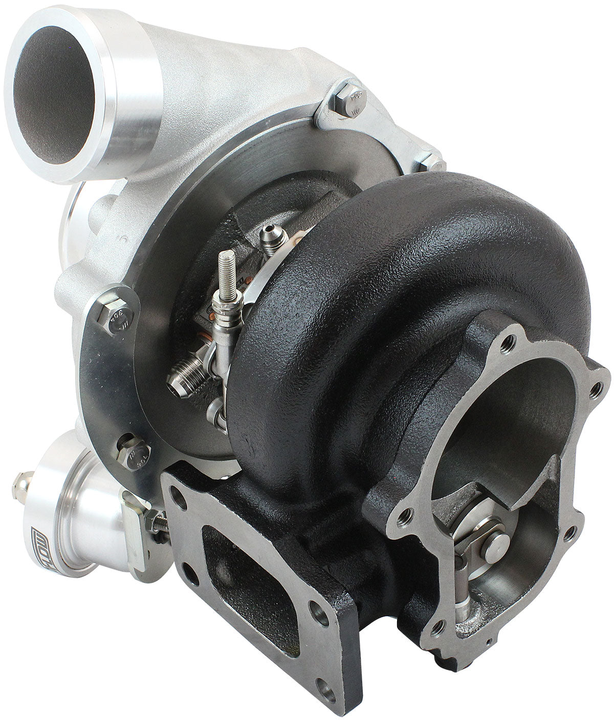 BOOSTED 6862 XR6 1.15 Turbocharger 1050HP, Natural Cast Finish   Internal Wastegate, T3 Inlet Flange, FG XR6 5-Bolt Exhaust Flange