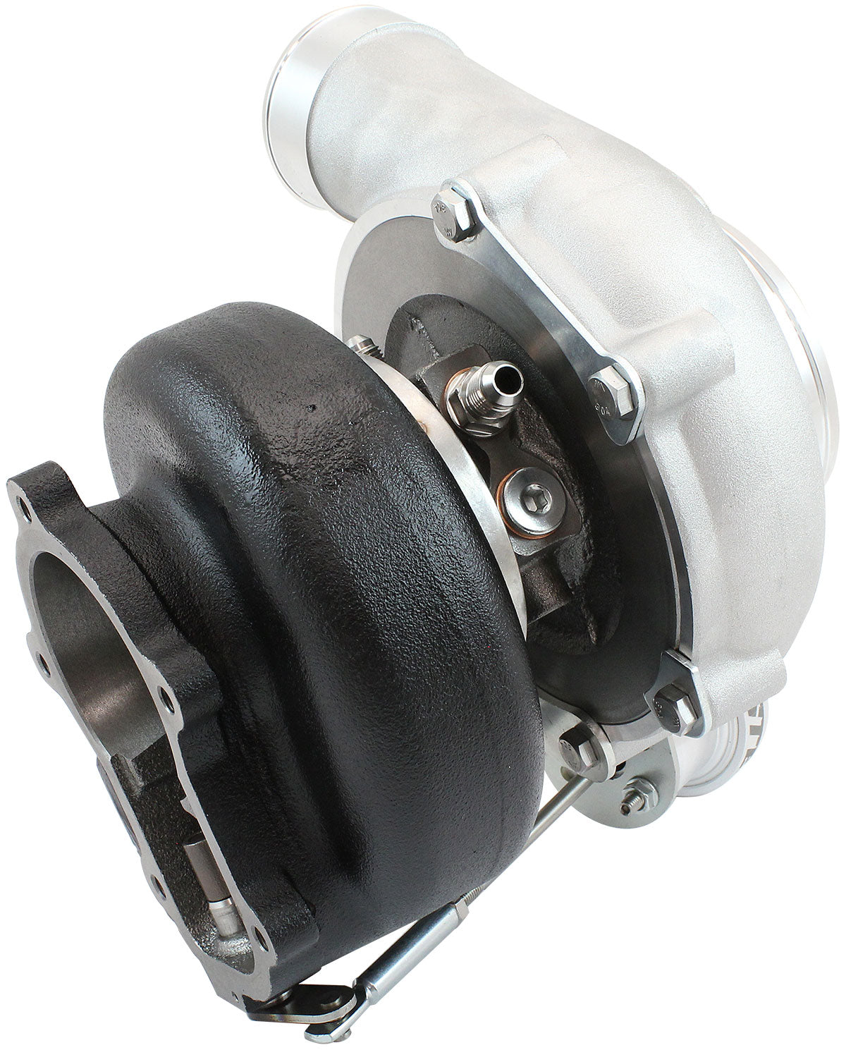 BOOSTED 6862 XR6 1.15 Turbocharger 1050HP, Natural Cast Finish   Internal Wastegate, T3 Inlet Flange, FG XR6 5-Bolt Exhaust Flange