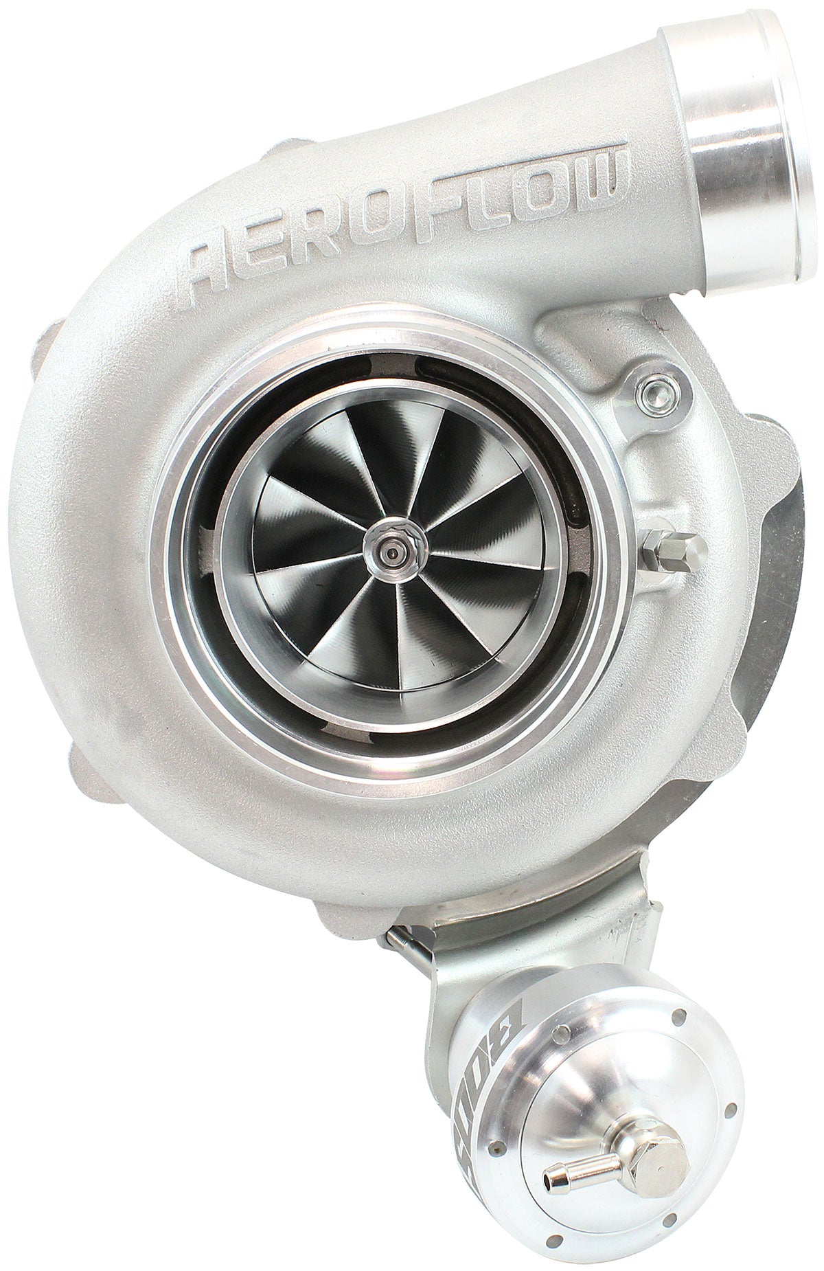 BOOSTED 6862 XR6 1.06 Turbocharger 1050HP, Natural Cast Finish   Internal Wastegate, T3 Inlet Flange, FG XR6 5-Bolt Exhaust Flange