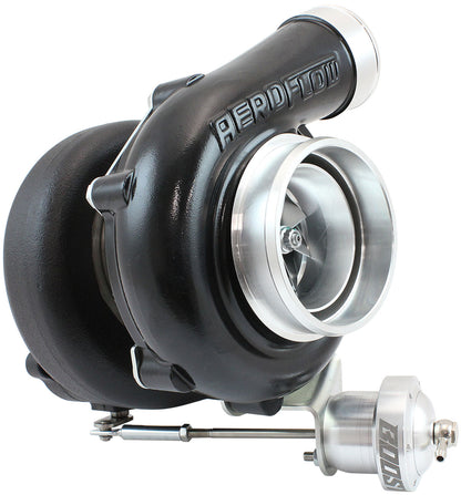 BOOSTED 6862 XR6 1.06 Turbocharger 1050HP, Hi Temp Black Finish   Internal Wastegate, T3 Inlet Flange, FG XR6 5-Bolt Exhaust Flange