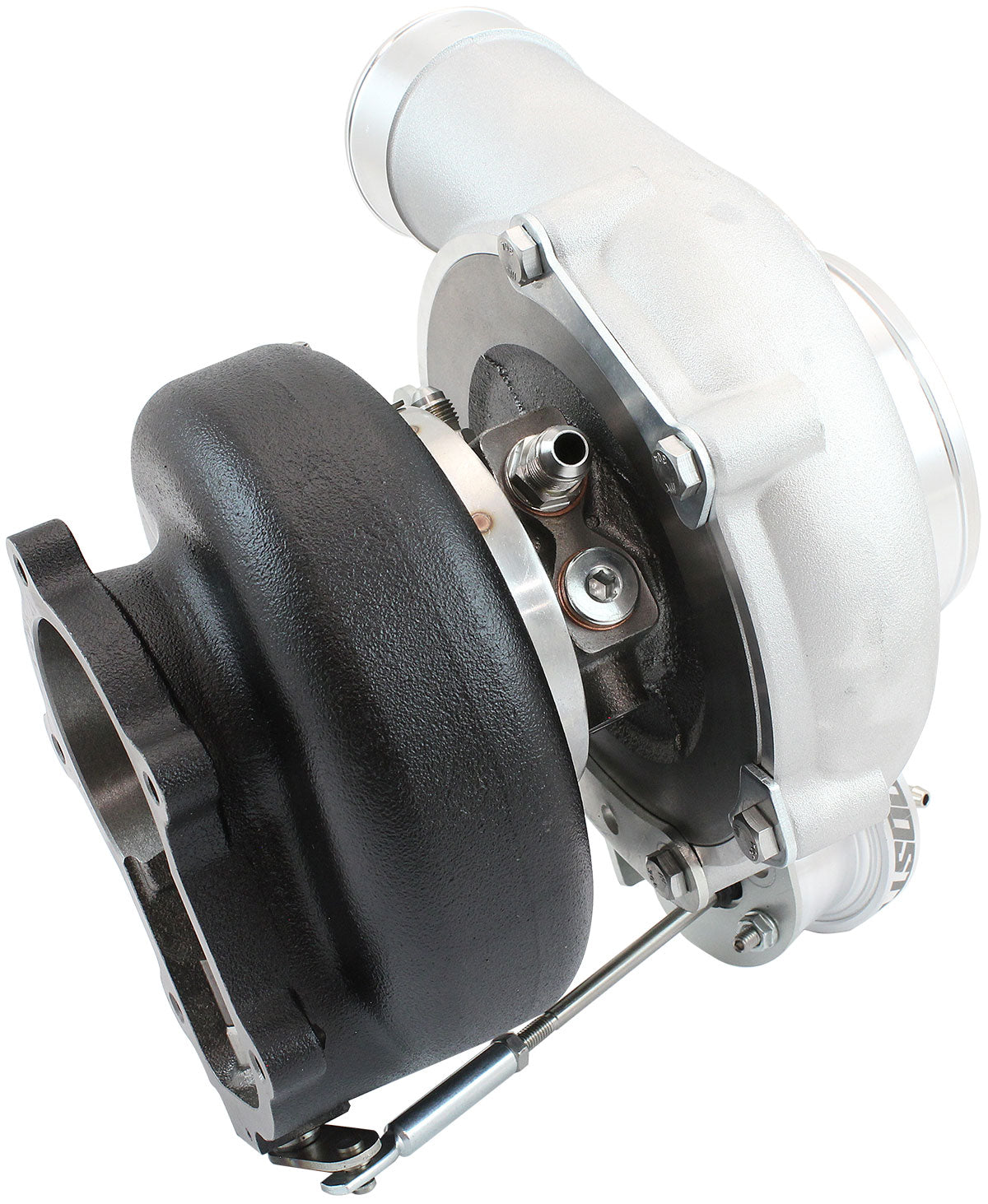 BOOSTED 6862 XR6 1.06 Turbocharger 1050HP, Natural Cast Finish   Internal Wastegate, T3 Inlet Flange, FG XR6 5-Bolt Exhaust Flange