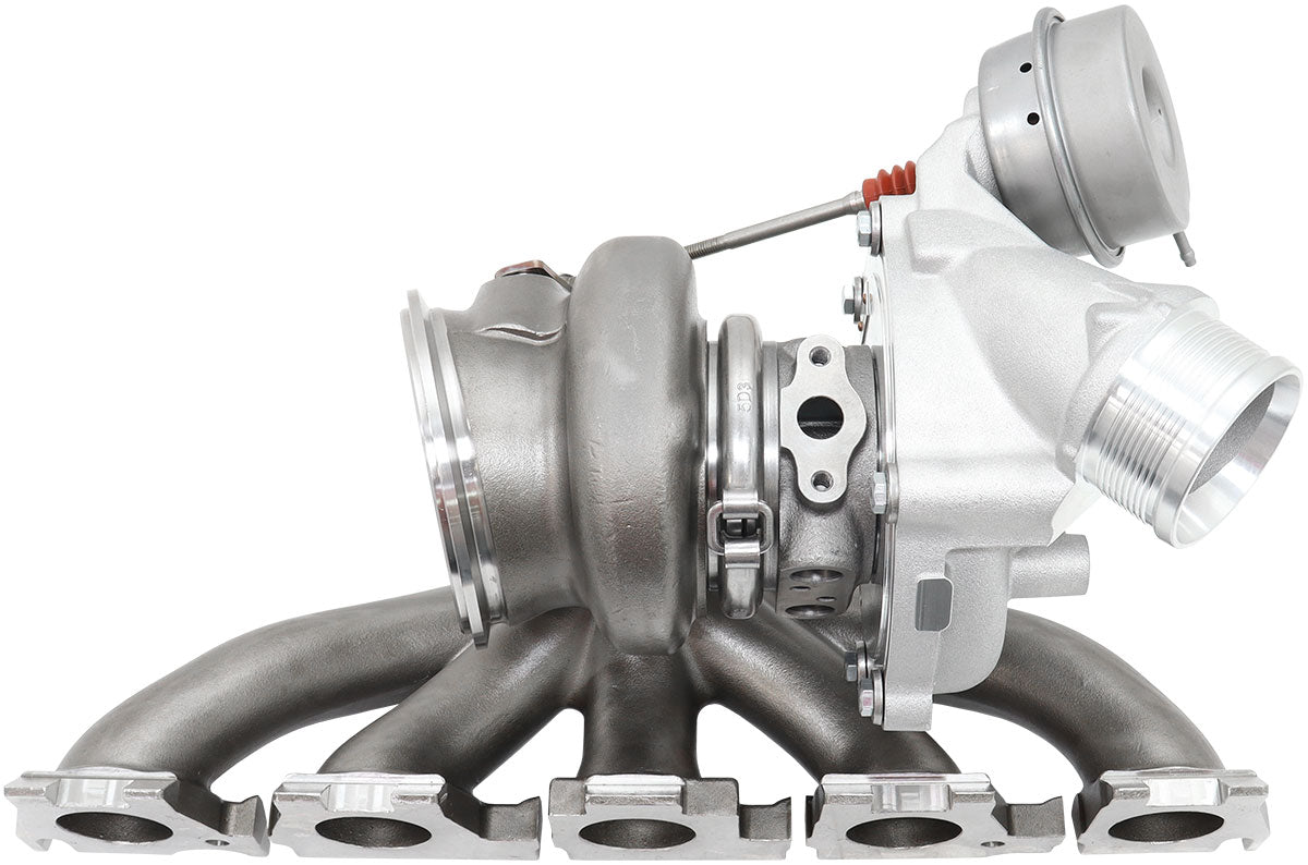 BOOSTED 6558 Audi RS3 & TT RS Bolt On Internal Wastegate Turbocharger 650HP, Natural Cast Finish   Suit DAZA R5 Engine