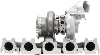 BOOSTED 6558 Audi RS3 & TT RS Bolt On Internal Wastegate Turbocharger 650HP, Natural Cast Finish   Suit DAZA R5 Engine