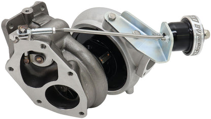 BOOSTED 5858 Mitsubishi Evo 4-9 4G63 Bolt On Internal Wastegate Turbocharger 550HP, Natural Cast Finish   Mitsubishi 4 Bolt Inlet Flange, Mitsubishi 5-Bolt Exhaust Flange