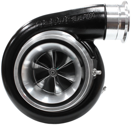 BOOSTED 8888 T4 1.25 Turbocharger 1600HP, Hi Temp Black Finish   External Wastegate, T4 Twin Entry Inlet Flange, V-Band Exhaust Flange