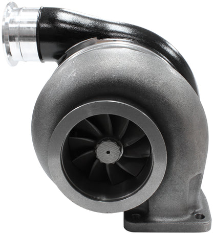 BOOSTED 8888 T4 1.25 Turbocharger 1600HP, Hi Temp Black Finish   External Wastegate, T4 Twin Entry Inlet Flange, V-Band Exhaust Flange