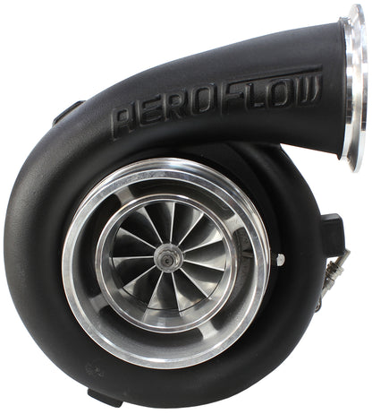 BOOSTED 7675 T4 1.15 Turbocharger 1120HP, Hi Temp Black Finish   External Wastegate, T4 Twin Entry Inlet Flange, V-Band Exhaust Flange