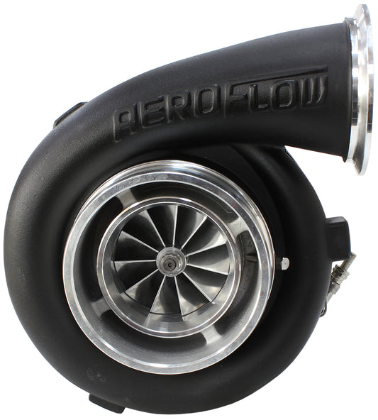 BOOSTED 7675 T4 1.15 Turbocharger 1120HP, Hi Temp Black Finish   External Wastegate, T4 Twin Entry Inlet Flange, V-Band Exhaust Flange