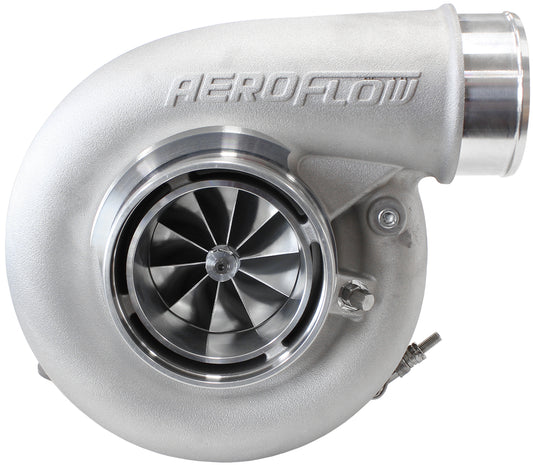 BOOSTED 7375 V-Band 1.01 Turbocharger 1200HP, Natural Cast Finish   External Wastegate, V-Band Inlet & Exhaust Flanges