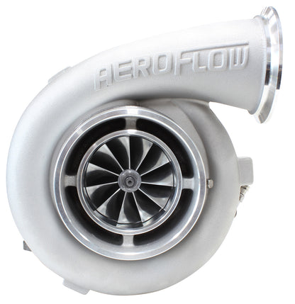 BOOSTED 8077 T4 1.15 Turbocharger 1250HP, Natural Cast Finish   External Wastegate, T4 Twin Entry Inlet Flange, V-Band Exhaust Flange
