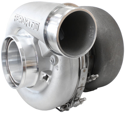 BOOSTED 7375 V-Band 1.15 Turbocharger 1200HP, Natural Cast Finish   External Wastegate, V-Band Inlet & Exhaust Flanges