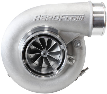 BOOSTED 7375 V-Band 1.28 Turbocharger 1200HP, Natural Cast Finish   External Wastegate, V-Band Inlet & Exhaust Flanges