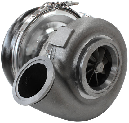 BOOSTED 7375 V-Band 1.28 Turbocharger 1200HP, Hi Temp Black Finish   External Wastegate, V-Band Inlet & Exhaust Flanges