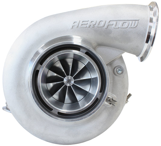 BOOSTED 7975 V-Band 1.01 Turbocharger 1450HP, Natural Cast Finish   External Wastegate, V-Band Inlet & Exhaust Flanges
