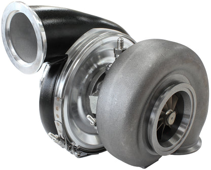 BOOSTED 7975 V-Band 1.15 Turbocharger 1450HP, Hi Temp Black Finish   External Wastegate, V-Band Inlet & Exhaust Flanges