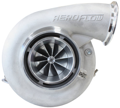 BOOSTED 7975 V-Band 1.28 Turbocharger 1450HP, Natural Cast Finish   External Wastegate, V-Band Inlet & Exhaust Flanges
