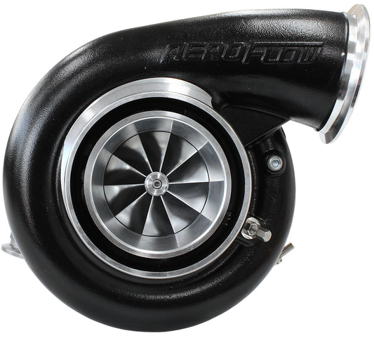 BOOSTED 7975 V-Band 1.28 Turbocharger 1450HP, Hi Temp Black Finish   External Wastegate, V-Band Inlet & Exhaust Flanges