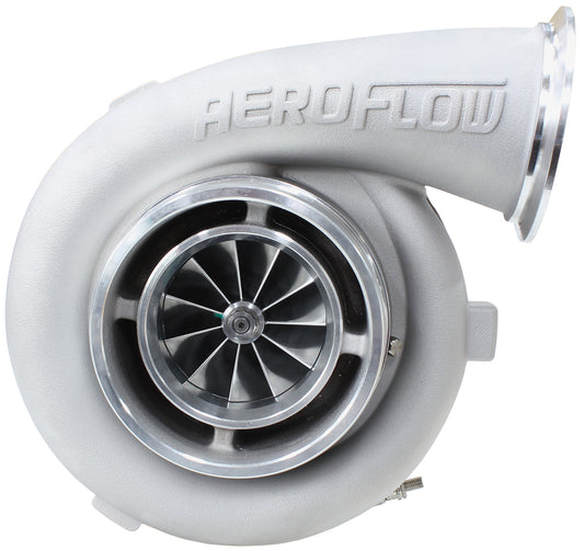 BOOSTED 7675 V-Band 1.16 Turbocharger 1120HP, Natural Cast Finish   External Wastegate, V-Band Inlet & Exhaust Flanges