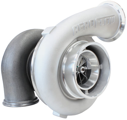 BOOSTED 7075 V-Band 1.16 Turbocharger 950HP, Natural Cast Finish   External Wastegate, V-Band Inlet & Exhaust Flanges