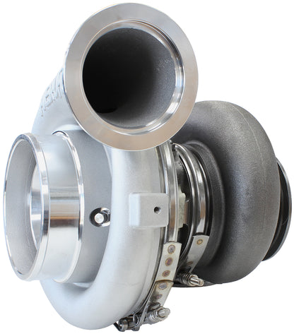 BOOSTED 7075 V-Band 1.16 Turbocharger 950HP, Natural Cast Finish   External Wastegate, V-Band Inlet & Exhaust Flanges