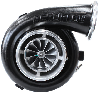 BOOSTED 8077 V-Band 1.16 Turbocharger 1250HP, Hi Temp Black Finish   External Wastegate, V-Band Inlet & Exhaust Flanges