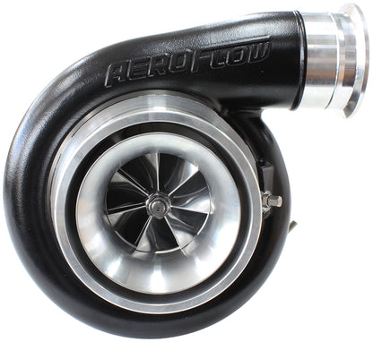 BOOSTED 8075 T4 1.10 Turbocharger 1250HP, Hi Temp Black Finish   External Wastegate, T4 Twin Entry Inlet Flange, V-Band Exhaust Flange