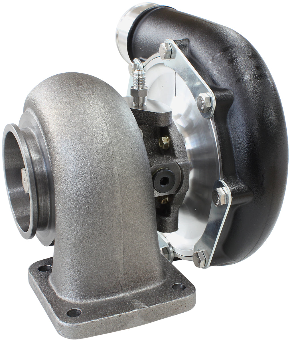 BOOSTED 7875 GEN 1 T4 .96 Turbocharger 1050HP, Hi Temp Black Finish    External Wastegate, T4 Inlet Flange, V-Band Exhaust Flange