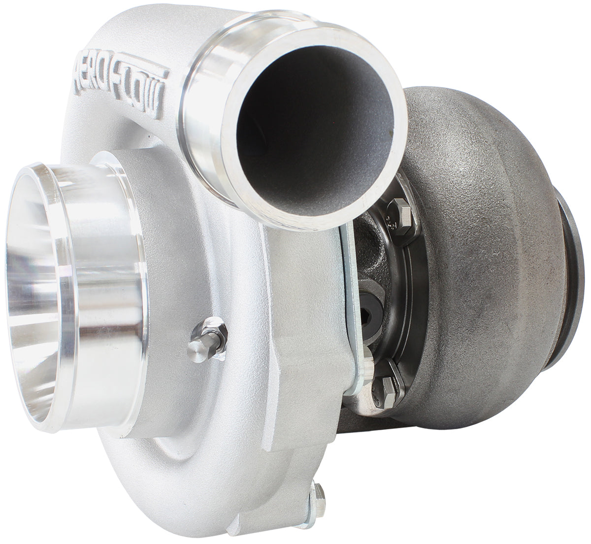 BOOSTED 7875 GEN 1 T4 .96 Turbocharger 1050HP, Natural Cast Finish   ExternalWastegate, T4 Inlet Flange, V-Band Exhaust Flange