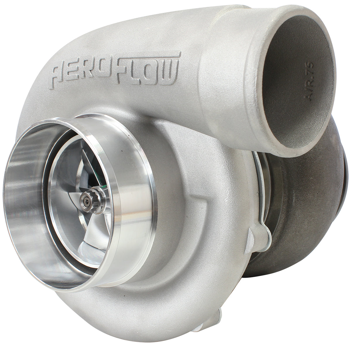 BOOSTED 7875 GEN 2 T4 1.25 Turbocharger 1050HP, Natural Cast Finish   ExternalWastegate, T4 Inlet Flange, V-Band Exhaust Flange