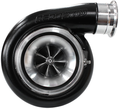 BOOSTED 7588 T4 1.25 Turbocharger 1500HP, Hi Temp Black Finish   External Wastegate, T4 Twin Entry Inlet Flange, V-Band Exhaust Flange